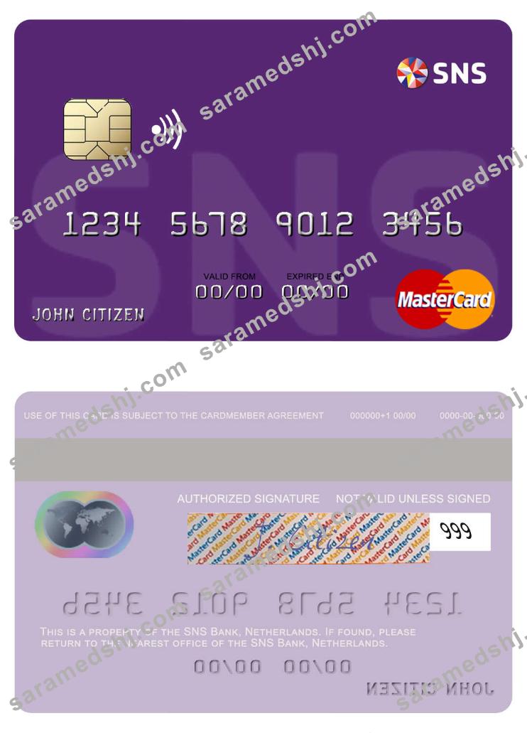Netherlands SNS Bank mastercard